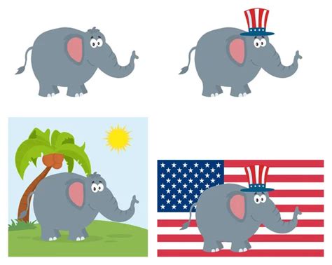 Republican Elephant Cartoon Character Stock Vector Image by ©HitToon ...