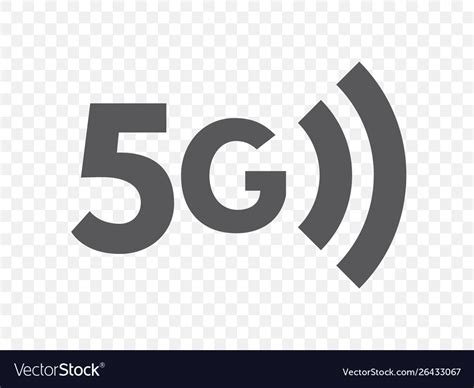 Fifth generation wireless network icon 5g Vector Image