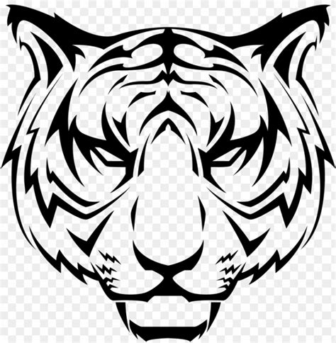 Tiger Head Vector Png - techguruvicky