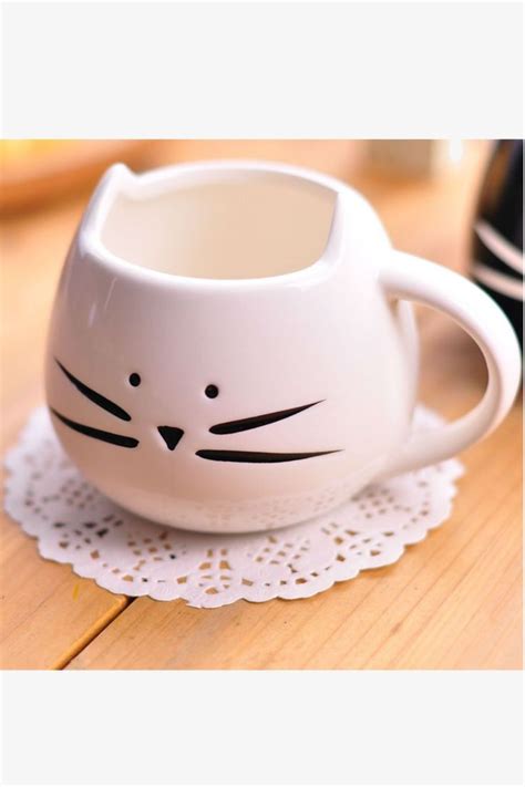 Cute White Kitten Mug | Mugs, Cute mugs, Funny coffee mugs