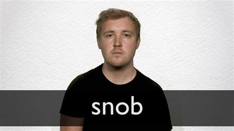 How to pronounce SNOB in British English - YouTube