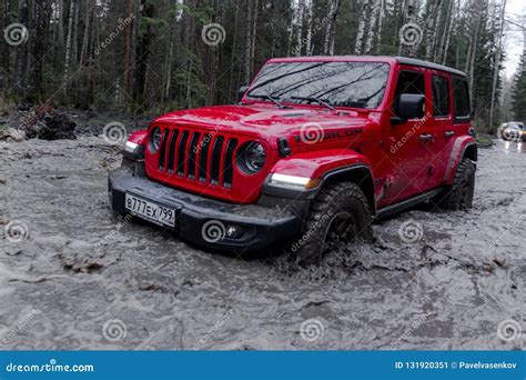 New Off-road Jeep Wrangler Rubicon Jl in the Leningrad Region Editorial ...