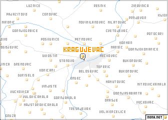 Kragujevac (Serbia and Montenegro) map - nona.net