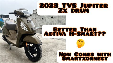 2023 TVS Jupiter ZX Drum Review - Better Than Honda Activa H-Smart ...