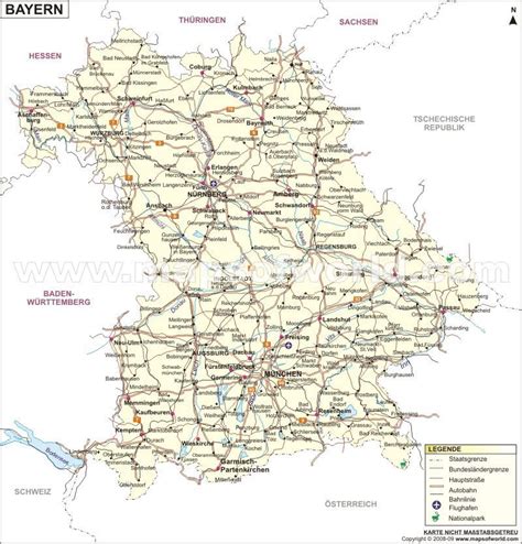 Bavaria Map | Map of Bavaria