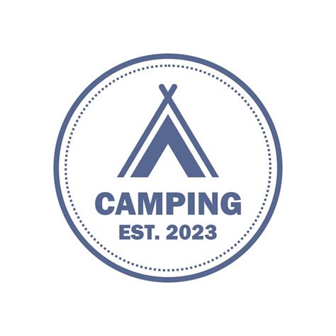 Premium Vector | Camp with emblem logo adventure logo