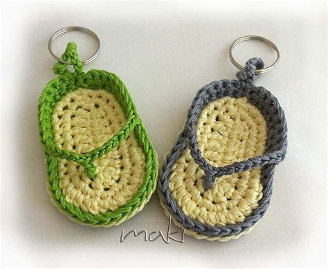 FREE CROCHET PATTERN: Flip flop key chain