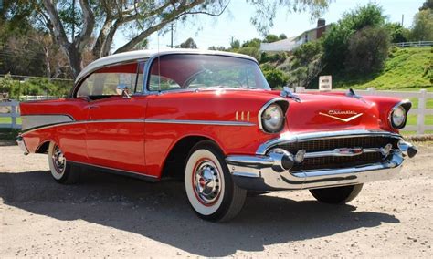 Matador Red 1957 Chevy Bel Air Sport Coupe Chevy Bel Air Retro Cars | Images and Photos finder