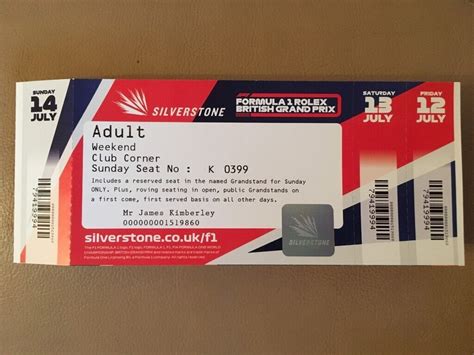 Silverstone Tickets