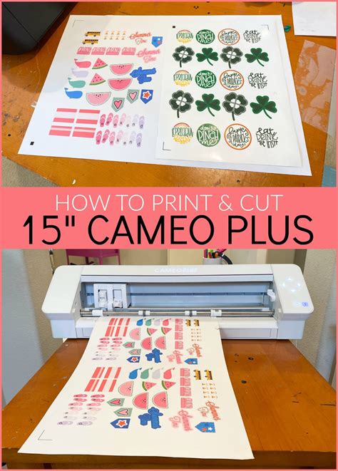 How to Print and Cut on Wide Format with 15" Silhouette Cameo 4 Plus ...