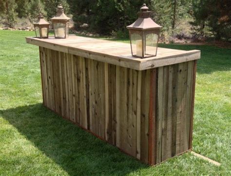 25+ Outdoor Bar Ideas and Amazing Deck Design Ideas (With images) | Portable outdoor bar, Rustic ...