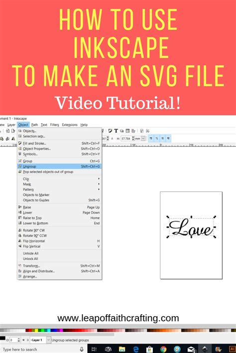 How To Make SVG Files to Sell: Beginners Inkscape Tutorial Text - Leap ...