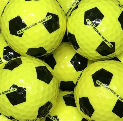 24 CALLAWAY CHROME SOFT TRUVIS YELLOW/BLACK AAAA - Lakeballs Shop