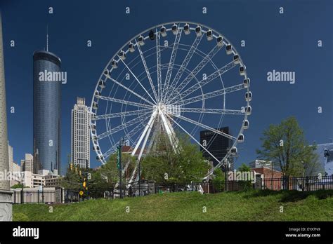 SKYVIEW FERRIS WHEEL CENTENNIAL OLYMPIC PARK DOWNTOWN SKYLINE ATLANTA ...