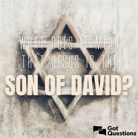 why is jesus called the son of david