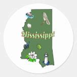 Mississippi Motto ~ Catfish Capital of the World Classic Round Sticker ...