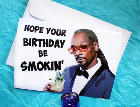 Snoop Dogg Birthday Card - Etsy