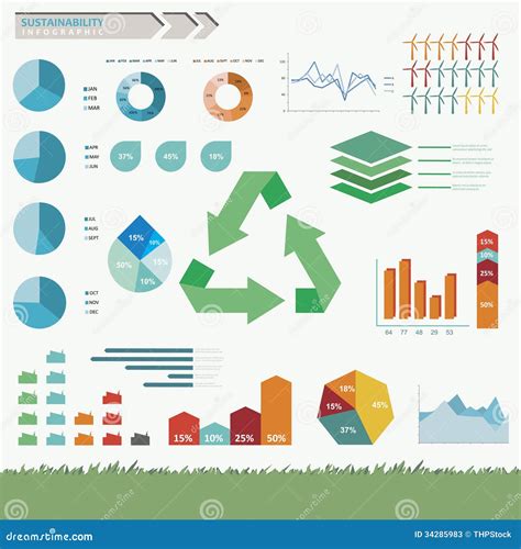 Sustainability Infographic Vector Stock Vector - Illustration of ...