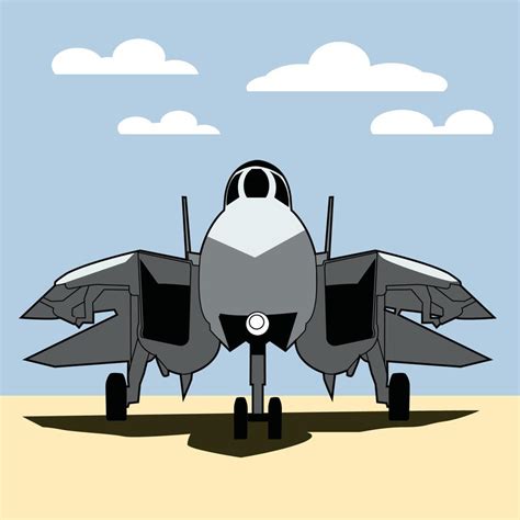 f14 jet fighter illustration 12338003 Vector Art at Vecteezy