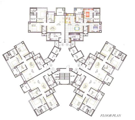 high rise residential san francisco floor plan | Hotel floor plan, Apartment architecture ...