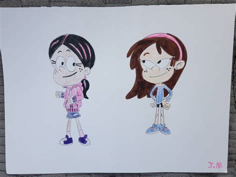 Ronnie Anne and Sid wearing blue/purple sneakers by Jamartone on DeviantArt