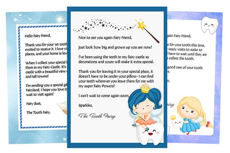 3 Free Printable Boy Tooth Fairy Letter Templates & Certificates