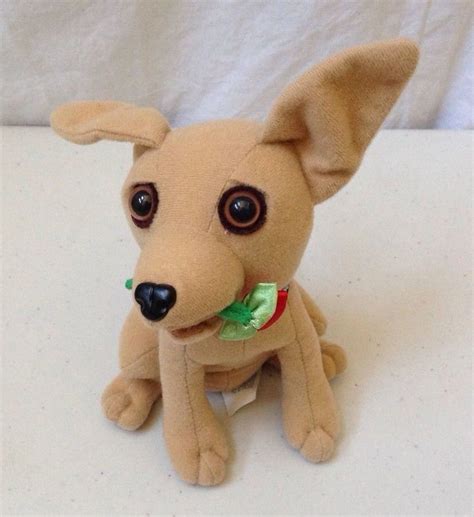 Taco Bell Chihuahua No Talking Plush Dog Yo Quiero Rose Applause 6" #Applause | Plush dog ...