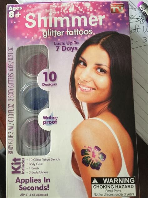 eBay #Sponsored Glitter Tattoo Kit | Glitter tattoo kit, Tattoo kits ...