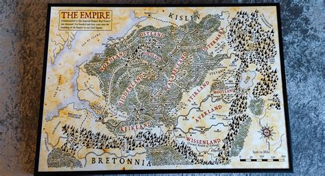 High Quality Map of the Empire From the Total War: Warhammer - Etsy Australia