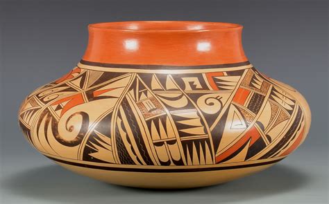 Lot 527: Dawn Navasie/Hopi Pottery Jar, Award Winner | Case Auctions