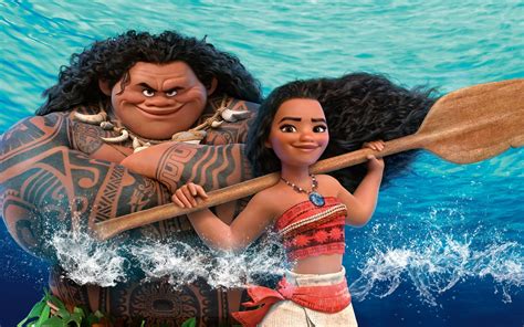 Moana and Maui 4K Ultra HD Wallpaper