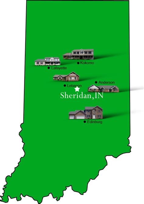 Sheridan_map | Hallmark Homes - Indiana's Leading "On Your Lot" Custom Builder!