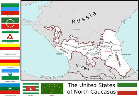 Map of the United States of North Caucasus by Coliop-Kolchovo on DeviantArt