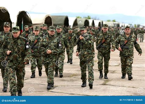 Bulgarian Soldiers In Uniforms With Kalashnikov AK 47 Rifles Editorial Image | CartoonDealer.com ...