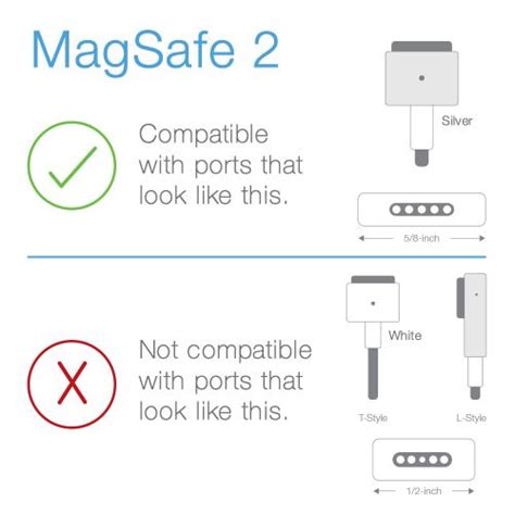 MagSafe 2 85W “T” Style Connector Power Adapter for MacBook Pro ...