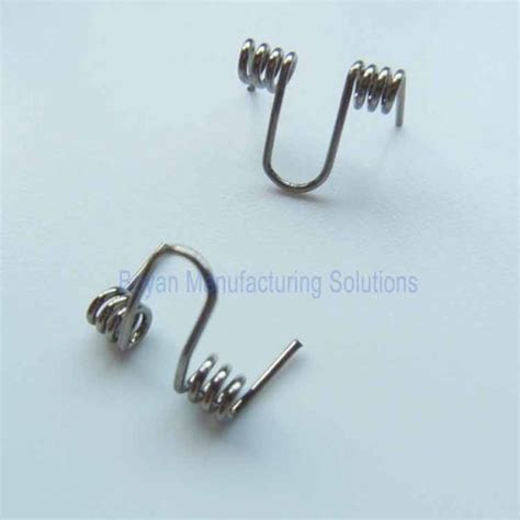 Stainless steel small double torsion spring - Boyan Manufacturing Solutions