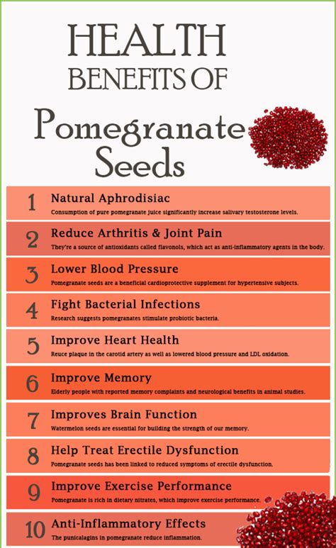 Health Benefits Of Pomegranate Seeds