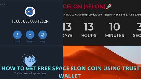 HOW TO GET FREE SPACE ELON COIN USING TRUST WALLET ON YOUR MOBILE PHONE - YouTube