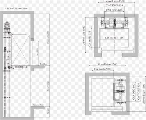 Elevator Floor Plan Home Lift Stairs, PNG, 1521x1254px, Elevator ...