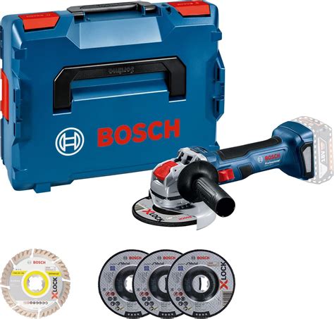 Bosch Professional 18V System Cordless Angle Grinder GWX 18V-7 (Disc Ø 125 mm, 700 W Power, with ...