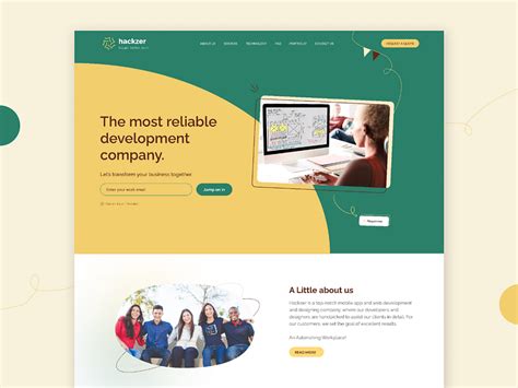 Software Company Landing Page Design by Rifa Parveen on Dribbble