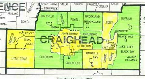 Craighead County Townships