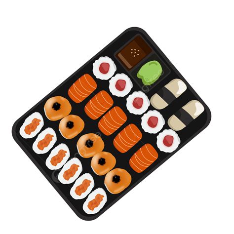 Japanese Sushi PNG Picture, Japanese Sushi Illustration, Food ...