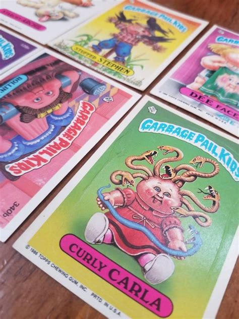 Garbage Pail Kids Stickers 1986 6 Stickers - Etsy