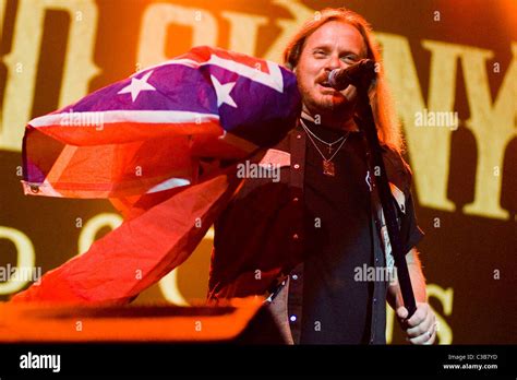 Johnny Van Zant of Lynyrd Skynyrd perform live at the Glasgow Clyde Auditorium, as part of their ...