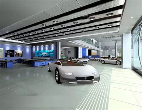 Car Showroom Interior 3d Model - .Max, .Vray - Open3dModel