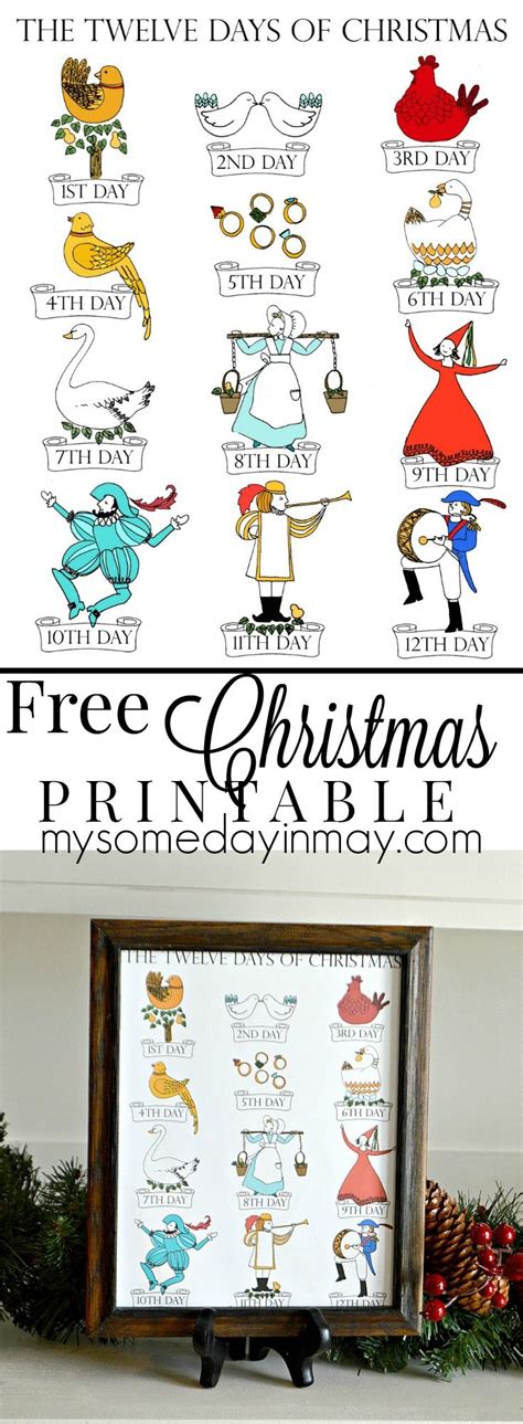 12 Days of Christmas Printable | Christmas diy, 12 days of christmas, Diy christmas crackers