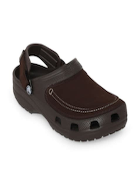 Buy Crocs Yukon Men Brown Clogs - Sandals for Men 14148814 | Myntra