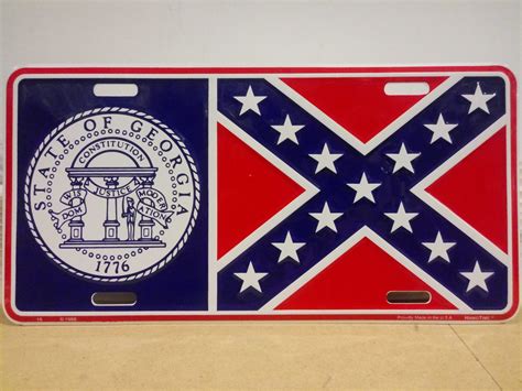 Georgia Confederate Plate