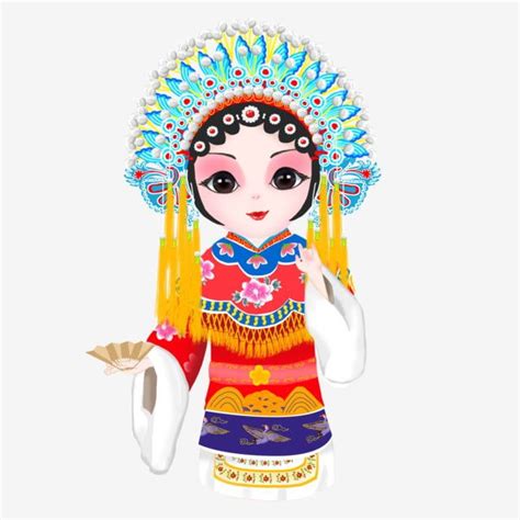 Peking Opera Characters Hd Transparent, Peking Opera Danjiao Huadan ...